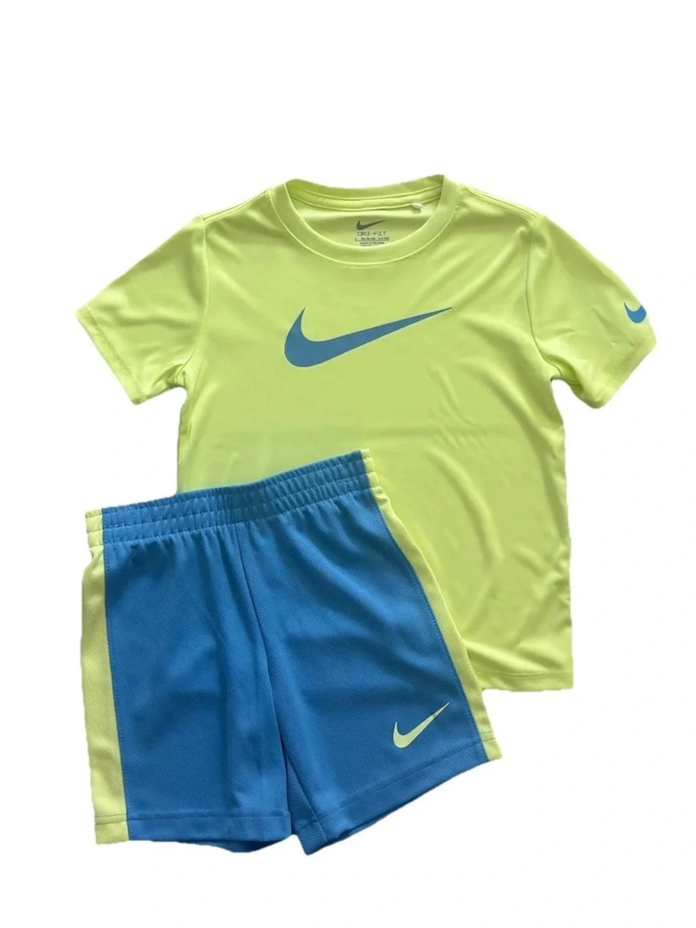 Nike Boys Size 4 Dri-FIT 2 Piece Shorts Set Athletic Outfit NWT